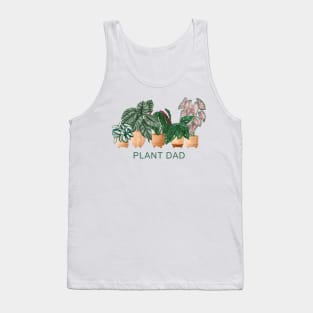 Plant Dad Quote illustration Tank Top